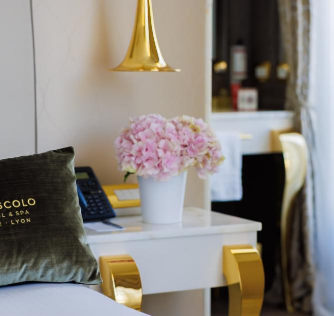 Chambre Elegance vue Rhone Boscolo Hotel Lyon