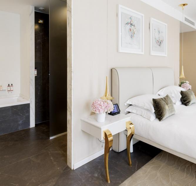 Junior Suite vue Rhone Boscolo Hotel Lyon