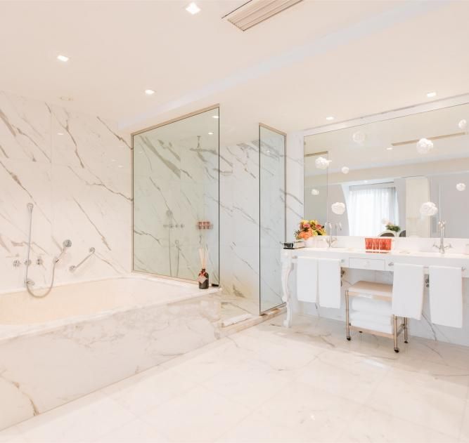 salle de bain suite executive boscolo hotel nice