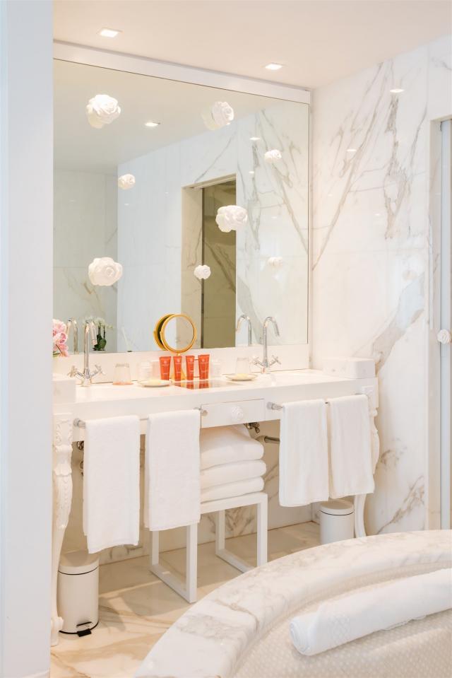 salle de bain suite presidentielle boscolo hotel nice